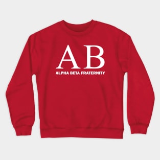 A. College Fraternity logo Crewneck Sweatshirt